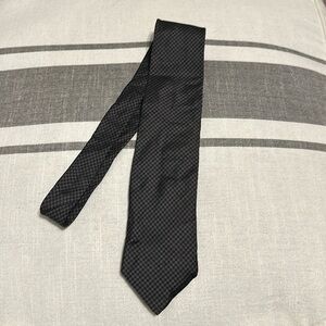 Express Men’s Tie in Black Checker Pattern